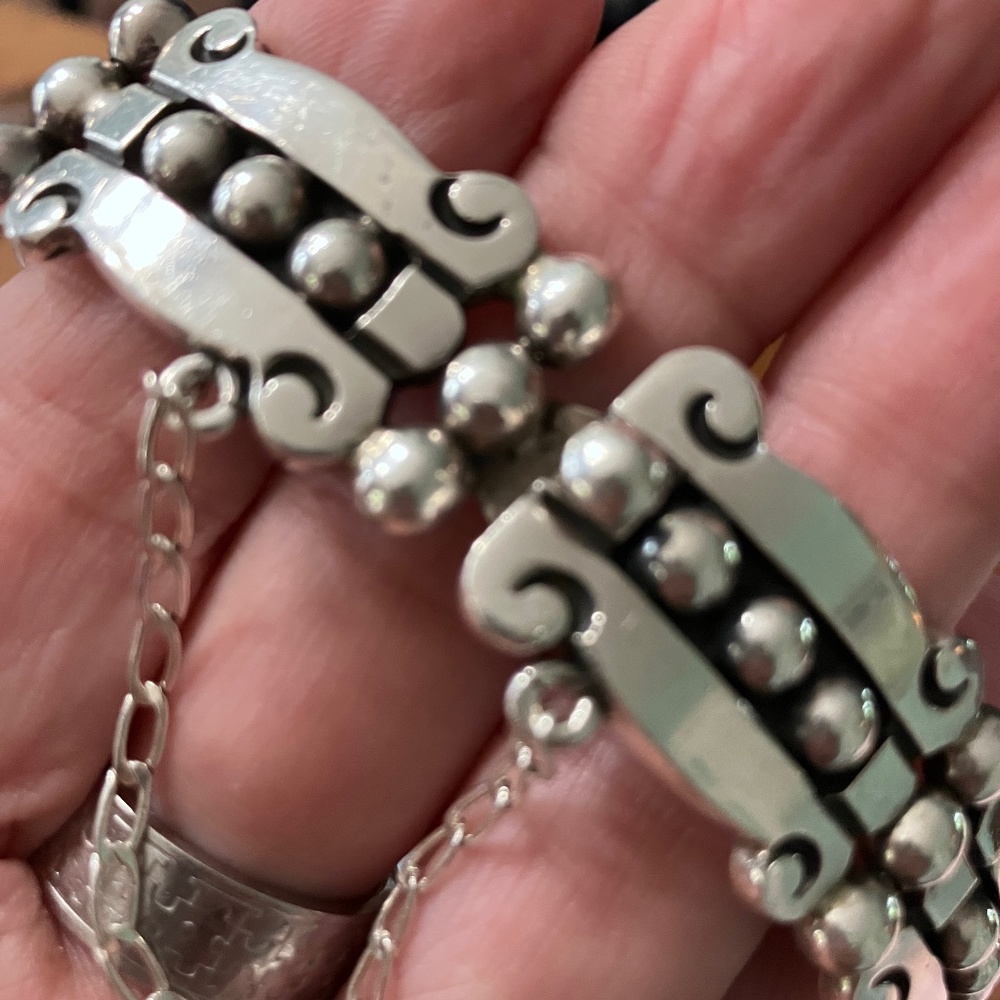 Heavy Sterling Silver Bracelet by Hector Aguilar